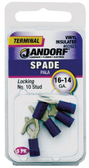 Jandorf 60921 Spade Terminal, Blue