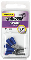 Jandorf 60923 Spade Terminal, Blue