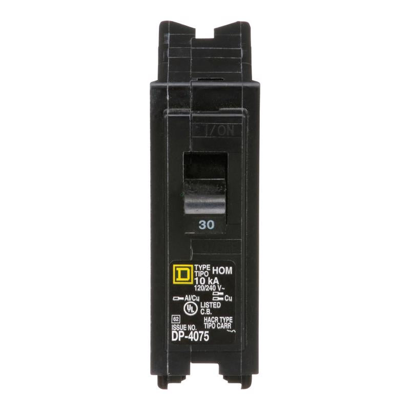 Square D HOM130 Homeline 30 Amp SinglePole Circuit Breaker