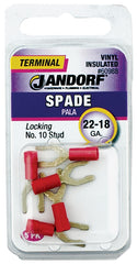 Jandorf 60988 Spade Terminal, Red