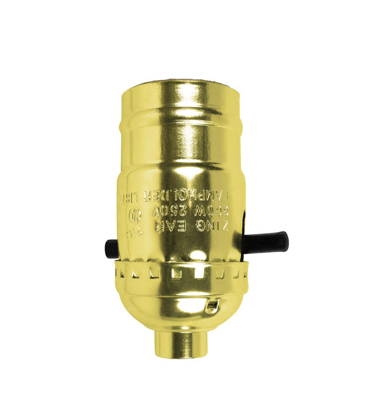 Jandorf Brass Push Through Lamp Socket