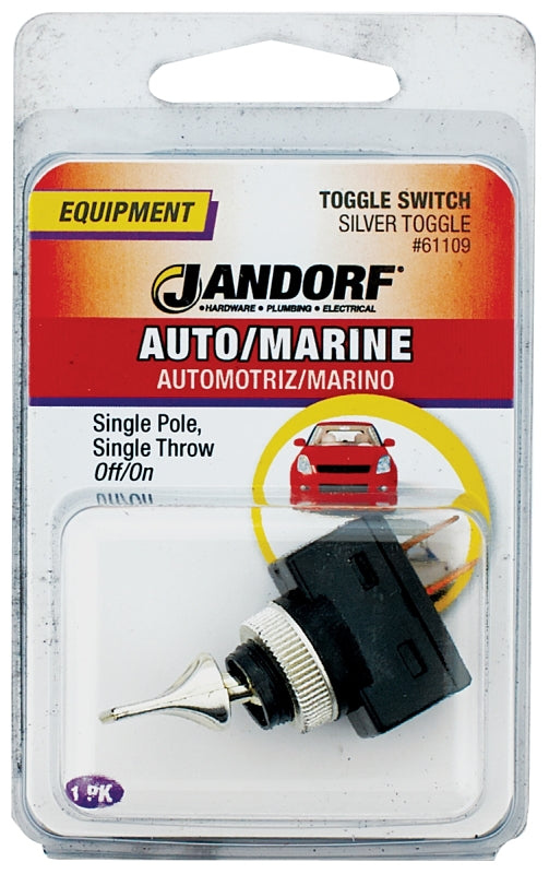 Jandorf Specialty Hardw Switch Toggle Slvr Off/On Spst 61109