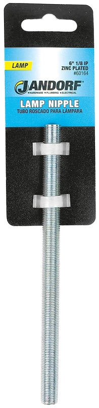 Jandorf Nipples 1/8 In., 6 In. L 6 In. Zinc 60164