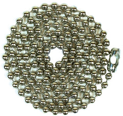 Jandorf 94995 pull chain, nickel-plated