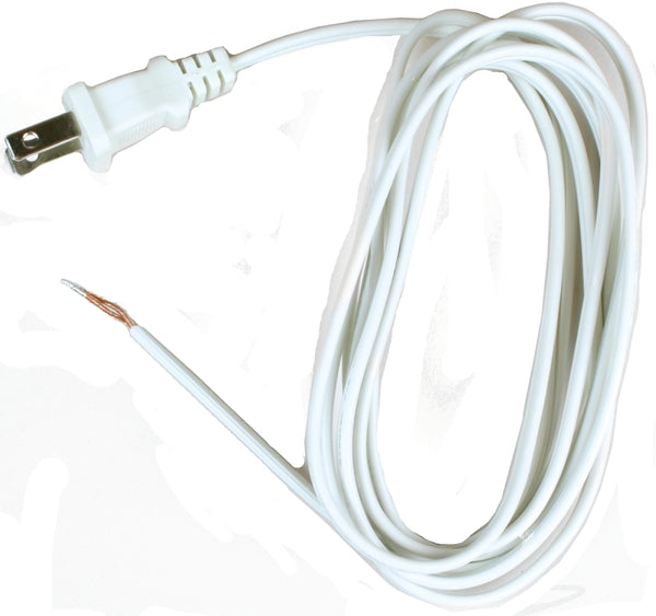 Jandorf Cord Lamp 18-2/Spt-1 8ft White 60134