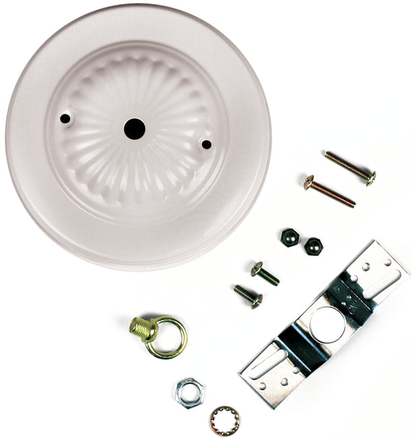 Jandorf 60217 Canopy Kit: 5" Long Canopy with 7/16" Center Hole, White