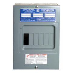 Square D by Schneider Electric Square D - HOM612L100SCP Homeline Load Center with Cover, 100-Amp Fixed Main Lugs, 1-Phase, 6-Space, 12-Circuit, Indoor