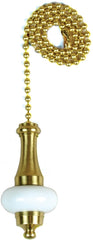 Orrco (Jandorf) 60322 Pull Chain Brass & White