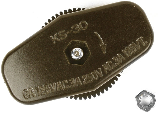 Jandorf Specialty Hardw Switch Lamp Cord Feed Thru Brn 60180