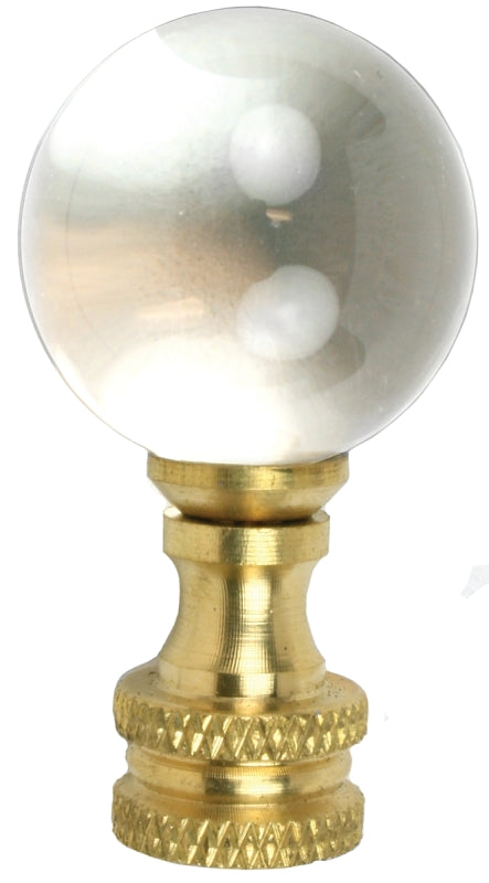 Jandorf Finial Glss Ball 1-7/8in Brass 60112