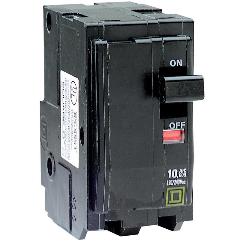 SQUARE D BY SCHNEIDER ELECTRIC QO220C DP Circuit Breaker, 20 Amp