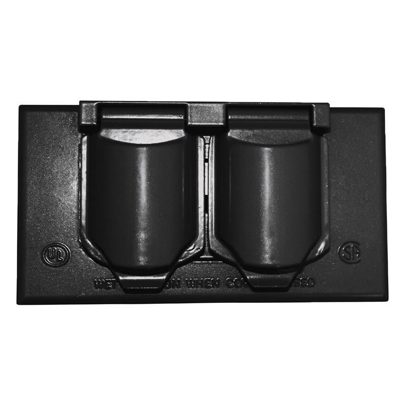 Sigma Electric, Bronze Sigma Engineered Solutions, 14245BR 1-Gang Horizontal Duplex Weatherproof Cover, No Size