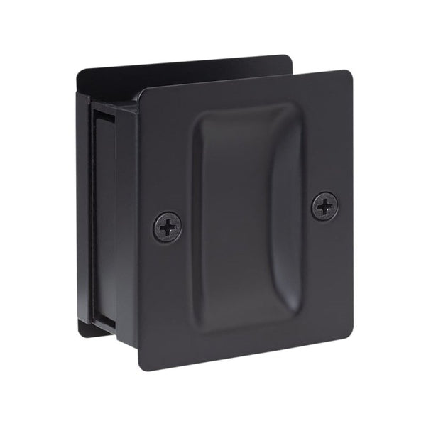 SURE-LOC DP711 FBL Square Pocket Door Pull, Passage, Flat Black