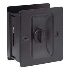 SURE-LOC DP712 FBL Square Pocket Door Pull, Privacy, Flat Black