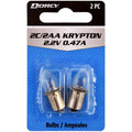 Dorcy 2C/2AA-2.2-Volt, 0.47A Bayonet Base Krypton Replacement Bulb, 2-Pack (41-1662)