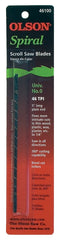 Olson Saw SP46100 Sprial Scroll Saw Blade Plain End, .032-Inch, 46 TPI
