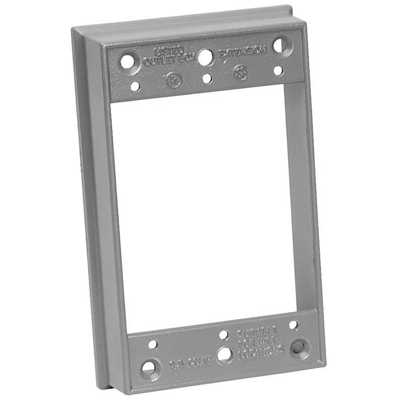 Sigma Electric, Gray Count (Pack of 1) Sigma Engineered Solutions, 14223 1-Gang Extension Ring