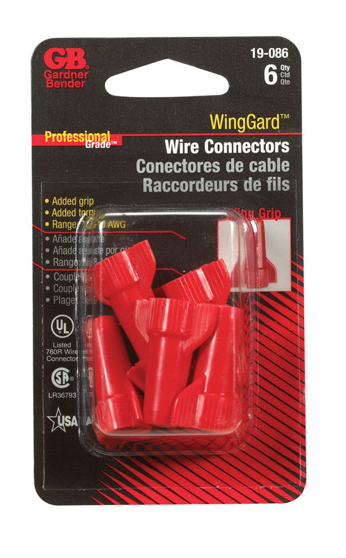 GB Electrical Cd/6 x 9: Wingguard Wire Connectors (19-086) (9-Pack)