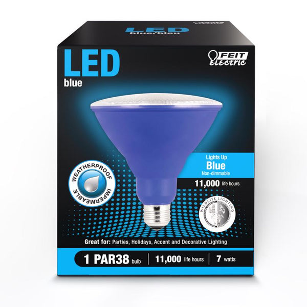 Feit Electric LED Non Dimmable PAR38 Blue Reflector PAR38/B/10KLED/BX