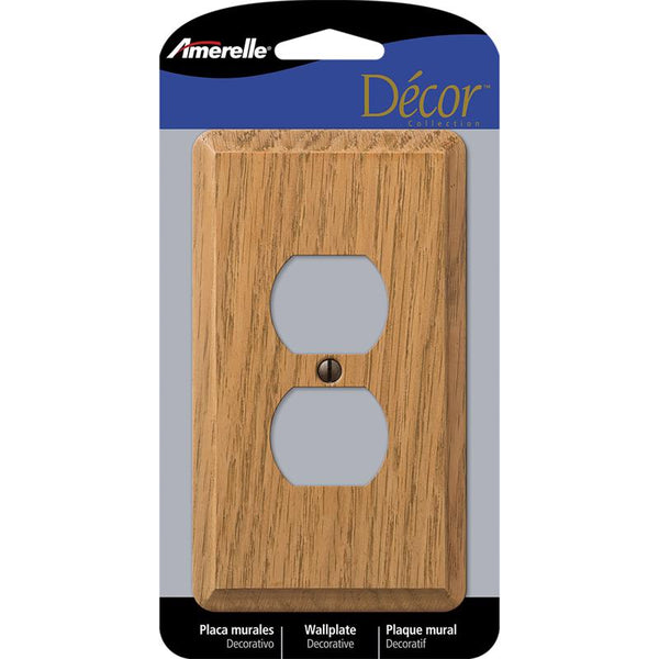 AmerTac Contmp Wallplt1Dup Ltoak Brown Wood 901DL