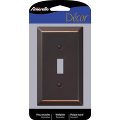 Amerelle 163TDB Century Wallplate, 1 Toggle, Aged Bronze