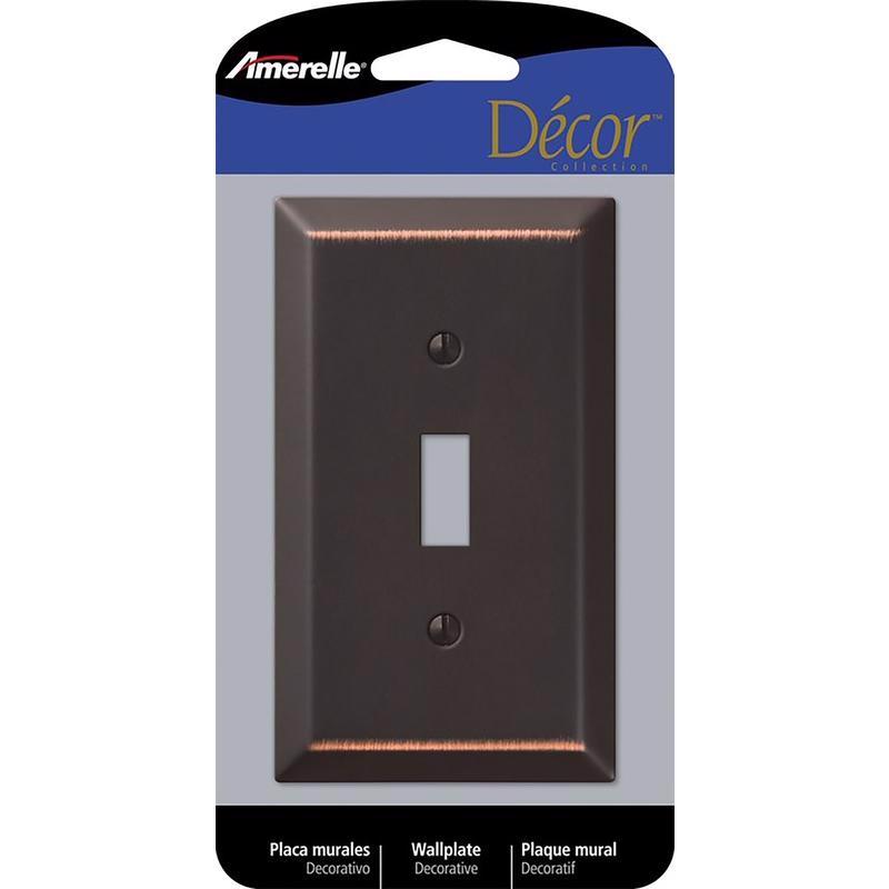 Amerelle 163TDB Century Wallplate, 1 Toggle, Aged Bronze