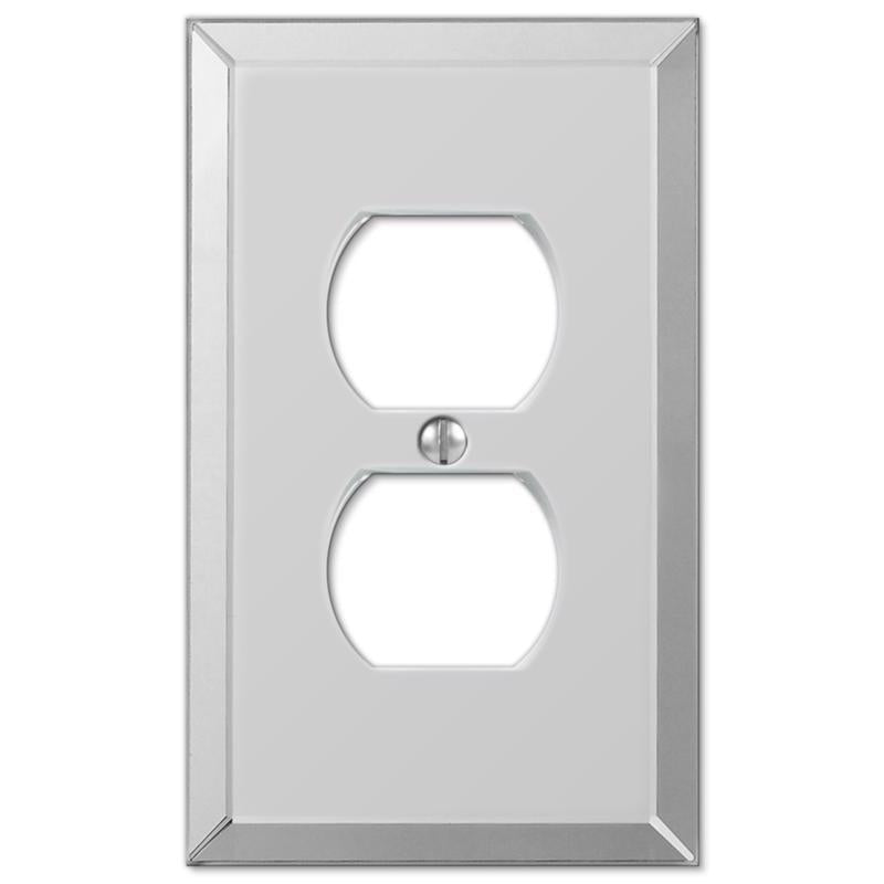 Amerelle 66D Mirror Wallplate, 1 Duplex, Grey