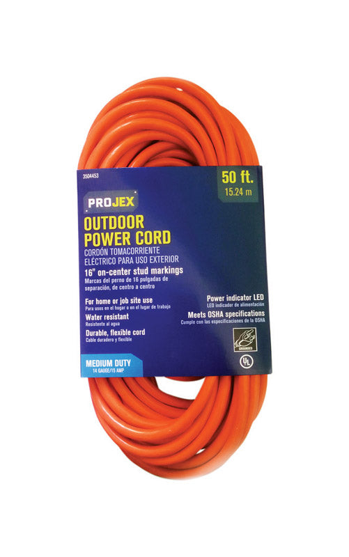 PROJEX Cord Extn 14/3sjtw50'Org