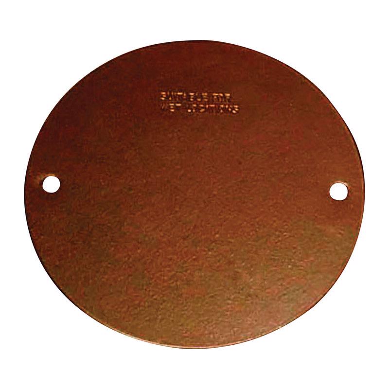 Sigma Electric, Bronze 14241BR Round Blank Stamped Cover, Size