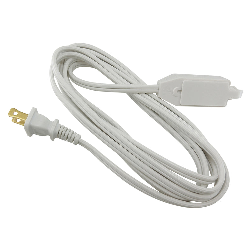 Indoor 6 ft. L White Extension Cord 16/2 SPT-2
