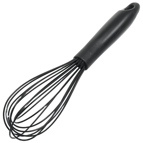 Chef Craft Premium Silicone Wire Cooking Whisk, 10.5 inch, Black 13672