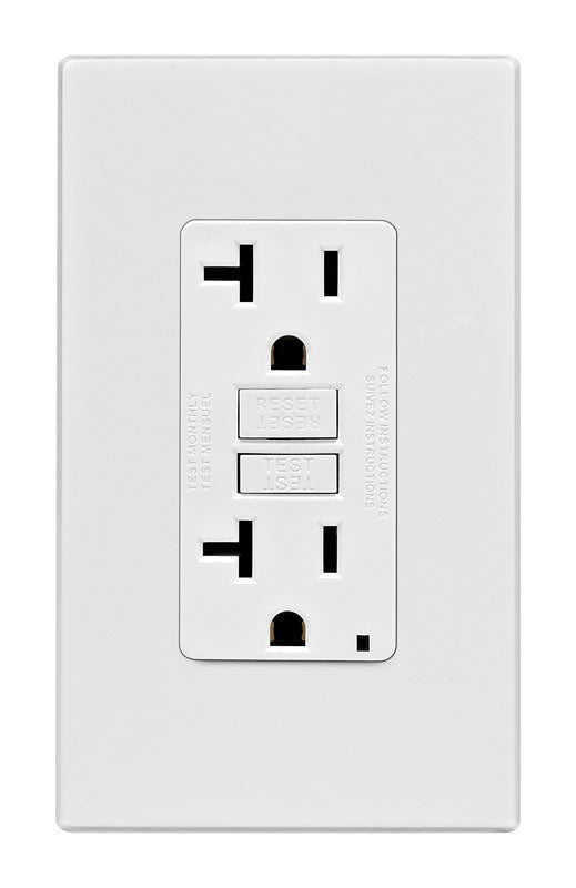 LEVITON MFG C32-Gfnt2-0Pwoutlet Gfcic32-Gfnt2-0PW The Receptacle Will Render Itself Inoperable