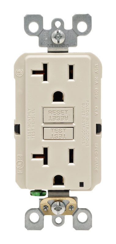 Leviton 20a Lalm Slftgfci Outlet GFNT2-0KT