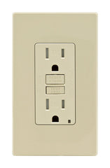 Leviton Smartlockpro Gfci Outlet 15A 125V Ivory Nema 5-15R GFTR1-0PI