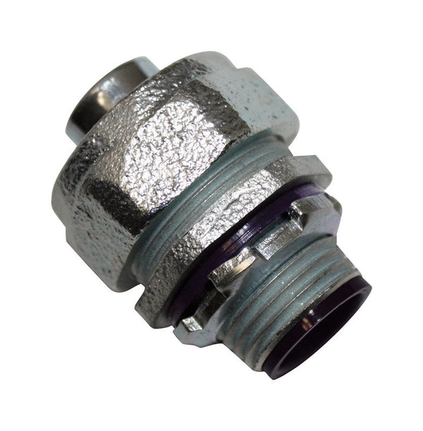 Sigma Electric ProConnex 1/2 in. Dia. Zinc-Plated Iron Straight Connector for Liquid Tight 1 pk 45760