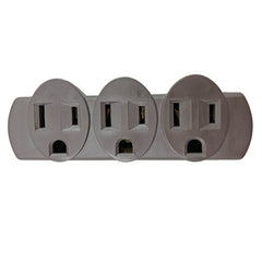 Projex FA-351B/01PRJ Adapter Grounded 3 outlets Brown