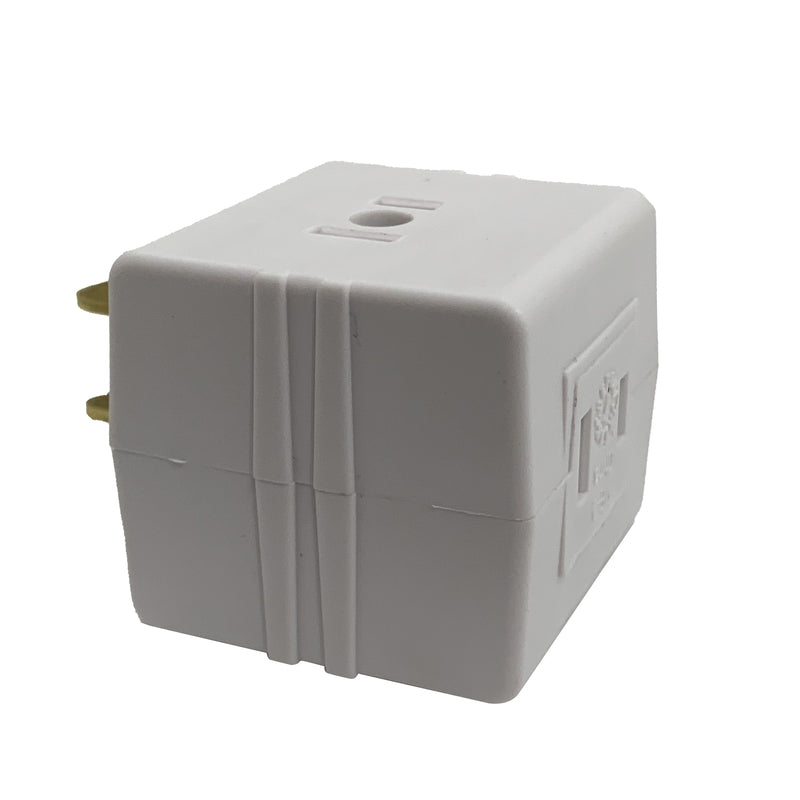 Projex 3539848 Polarized 3 Outlets Cube Adapter White - Pack of 10