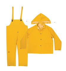 MidWest 3000-2X-00 0.35mm PVC Rainsuit, 3-Piece, Sunburst Yellow R1012X