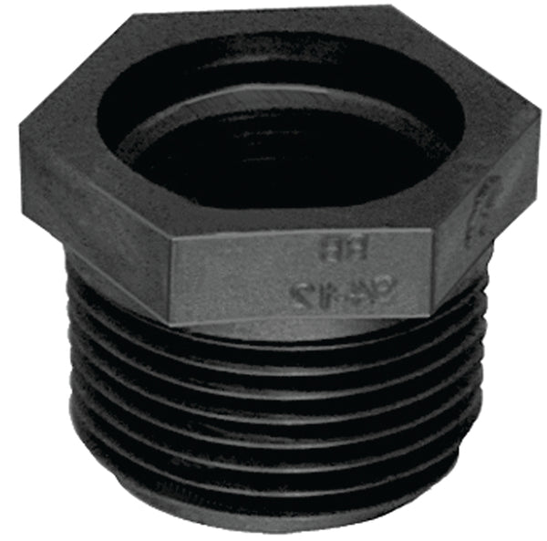 GREEN LEAF RB 114-1 P Pipe Reducing Bushing, 1-1/4 x 1 in, MPT x FPT, Polypropylene