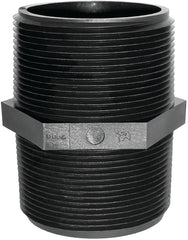GREEN LEAF M 1400 P M1400P, Polypropylene Black Pipe Nipple, 1/4" MPT
