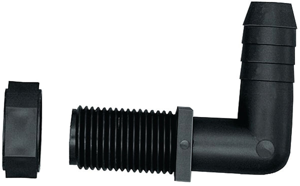 Green Leaf Ntl 12 P 2pk Nozzle Elbow, 1/2" Barb