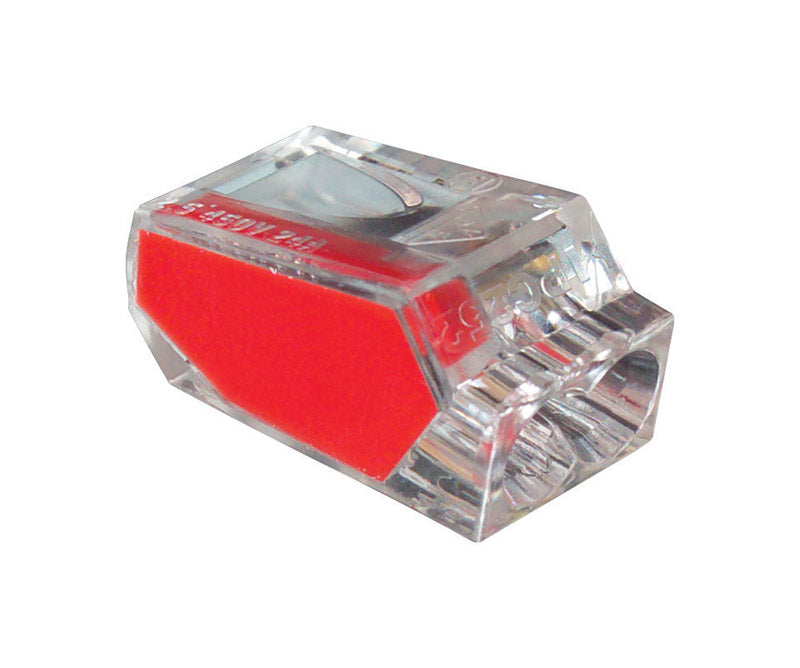 Gardner Bender, Red 10-PC2 PushGard 2-Port Push-In Electrical Wire Connectors, 22-12 AWG Solid, 100 pk, 100 Pack