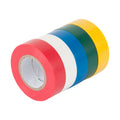 Gardner Bender GTPC-550 Electrical Tape, ? in x 20 ft., Durable, Easy-Wrap, Flame Retardant, 5 Pk, Red, White, Blue, Green, Yellow