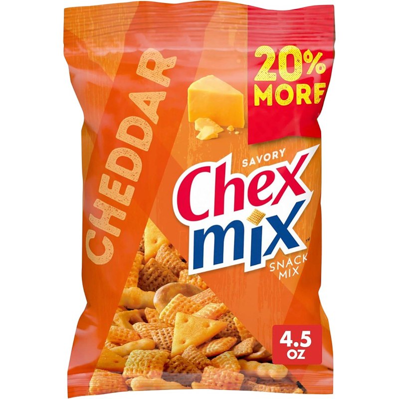 Chex Mix Savory Cheddar Snack Mix, 4.5 OZ 786305