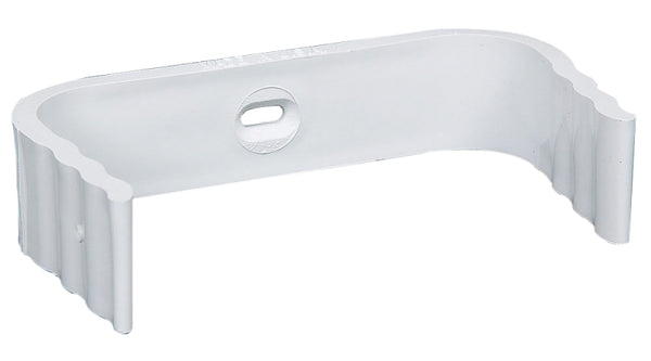 Amerimax 1 in. H x 4 in. W x 3 in. L White Vinyl Downspout Band 39029
