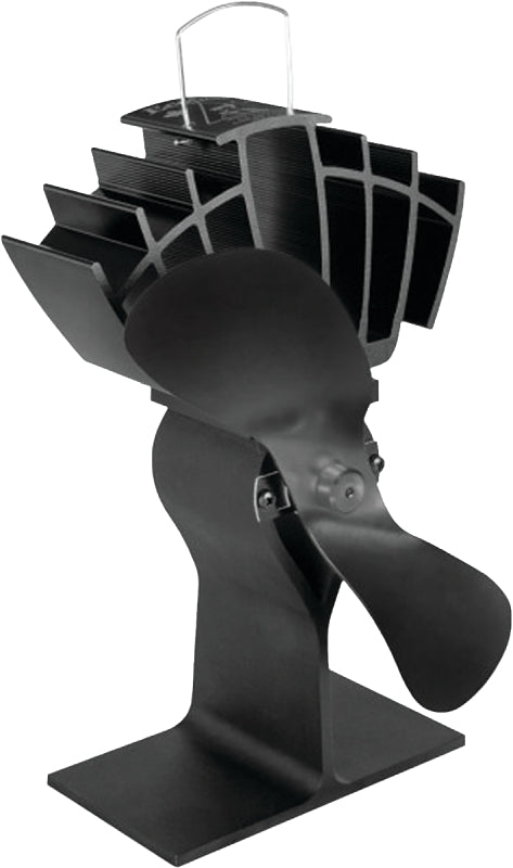 Ecofan UltrAir, Classic Styled, Heat Powered Wood Stove Fan, 125 CFM, 810CAXBX, Mid-Sized, 7.9" Blade, Black