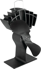 Ecofan® UltrAir, Classic Styled, Heat Powered Wood Stove Fan, 125 CFM, 810CAXBX, Mid-Sized, 7.9" Blade, Black