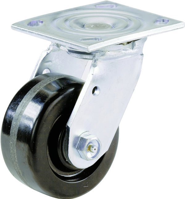 Shepherd Hardware 9774 1400-Series 6-Inch Phenolic Swivel Plate Caster, 840-lb Load Capacity