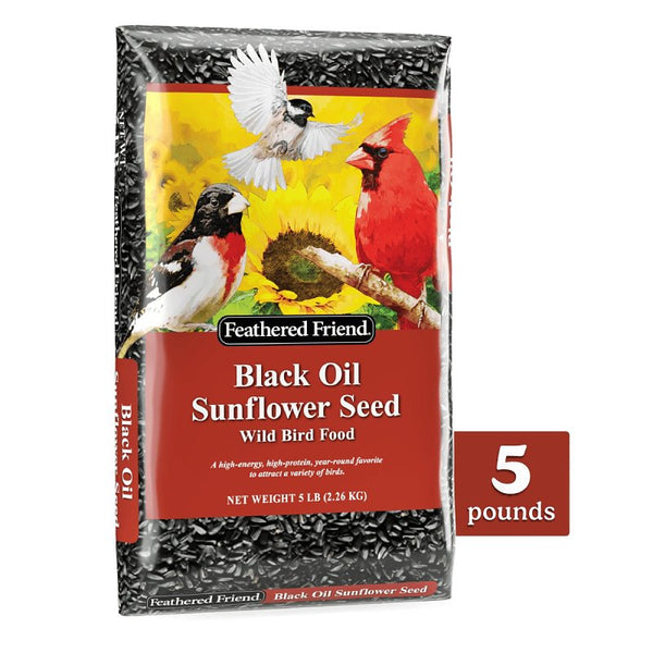 Feathered Friend Black Oil Sunflower Seed 5 Pound 14186