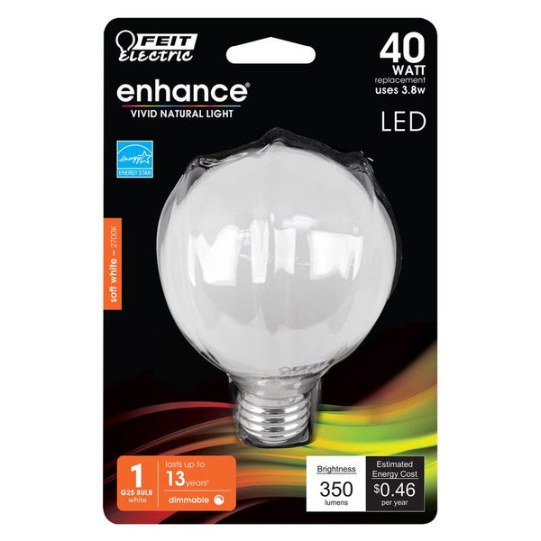 Feit Electric BPG2540W927CA/FIL/RP 40W G25 Bulb G2540W927CAFLRP
